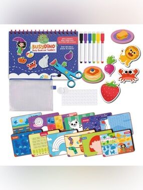 Blue Interactive Learning Busy Book for Kids